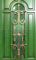 Фотографии с производства » Дверь МДФ-шпон, цвет Дуб зеленый с патиной